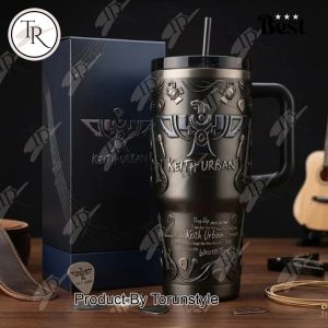 Keith Urban 2026 Black Design 40oz Tumbler Keith Urban 2026 Black Design 40oz Tumbler