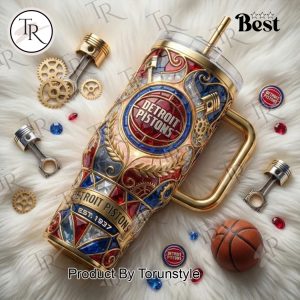 Detroit Pistons EST.1937 40oz Tumbler