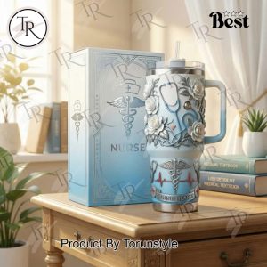 Nurse Caring Hearts 2026 40oz Tumbler