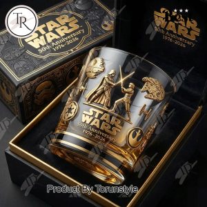 Star Wars 50th Anniversary 1976-2026 Whiskey Glass