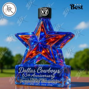 Dallas Cowboys 65th Anniversary 1960-2025 Whiskey Bottle
