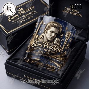 Elvis Presley Legacy Memorial Whiskey Glass