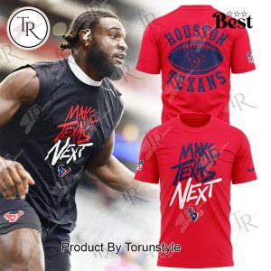 Houston Texans “Make Texas Next” Hoodie – Red