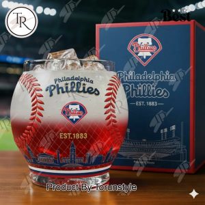 Philadelphia Phillies EST.1883 Whiskey Glass