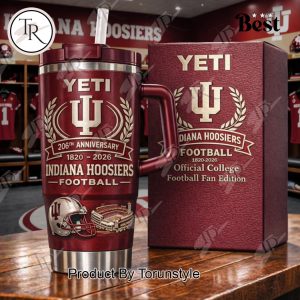 Indiana Hoosiers 206th Anniversary 1820-2026 40oz Tumbler