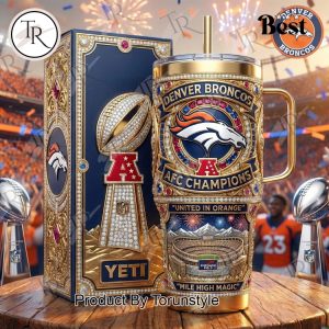 Denver Broncos AFC Champions 2026 New Design 40oz Tumbler