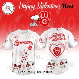 Milwaukee Brewers Happy Valentine’s Day 2026 Baseball Jersey