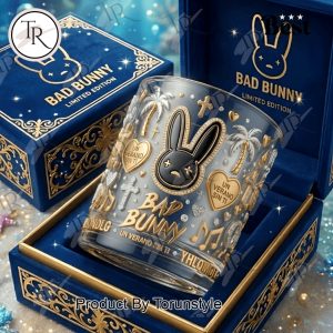 Bad Bunny Whiskey Glass