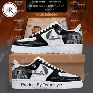 Romeo Santos & Prince Royce Tour Europa 2026 Air Force 1 Sneakers – Black