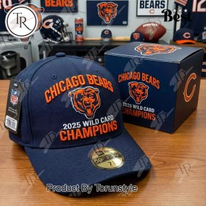 Chicago Bears 2025 Wild Card Champions Cap