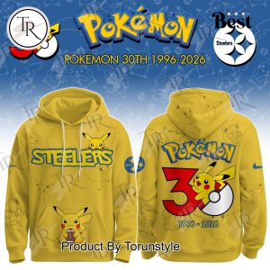 Pittsburgh Steelers x Pokémon 30th 1996-2026 Hoodie