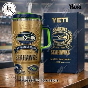 Seattle Seahawks 50th Anniversary 1976-2026 Tumbler