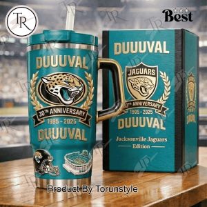 Jacksonville Jaguars 30th Anniversary 1995-2025 Tumbler