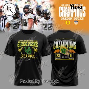 Oregon Ducks 2026 Capital One Orange Bowl Champions Hoodie – Black