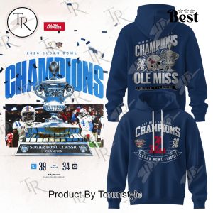 Ole Miss Rebels Champions 2026 Hoodie – Blue