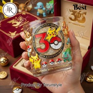 Pokémon 30th Anniversary Whiskey Glass