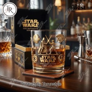 Star Wars 50th Anniversary 1976-2026 Whiskey Glass