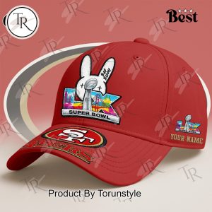 San Francisco 49ers Super Bowl LX Custom Name Cap