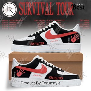 Rilés The 25th Hour Survival Tour 2026 Custom Name Air Force 1 Sneakers