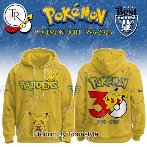 Las Vegas Raiders x Pokémon 30th 1996-2026 Hoodie
