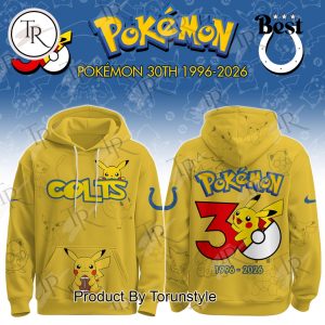 Indianapolis Colts x Pokémon 30th 1996-2026 Hoodie