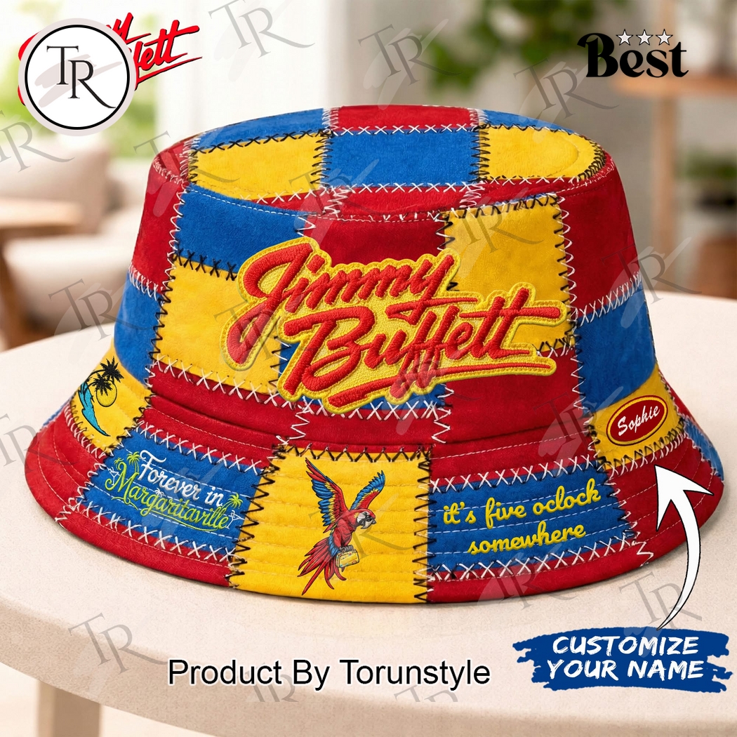 Jimmy Buffett Margaritaville 2026 Custom Name Bucket Hat Jimmy Buffett Margaritaville 2026 Custom Name Bucket Hat