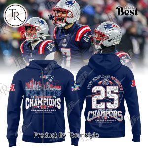 New England Patriots AFC East Division Champions Hoodie – Blue