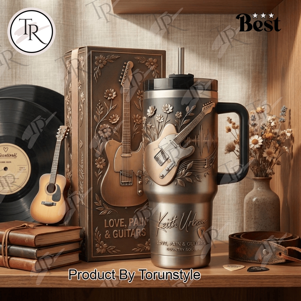 Keith Urban Love, Pain & Guitars 2026 40oz Tumbler Keith Urban Love, Pain & Guitars 2026 40oz Tumbler