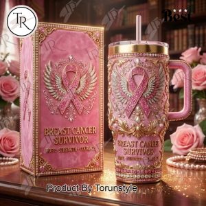 Breast Cancer Survivor 2026 40oz Tumbler