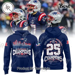 New England Patriots AFC East Division Champions Hoodie – Blue