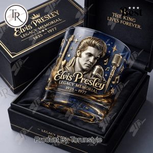 Elvis Presley 1935-1977 Whiskey Glass