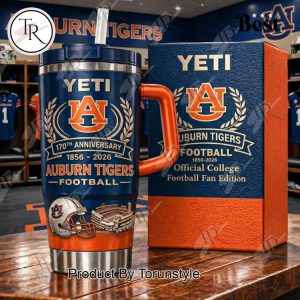 Auburn Tigers 170th Anniversary 1856-2026 40oz Tumbler