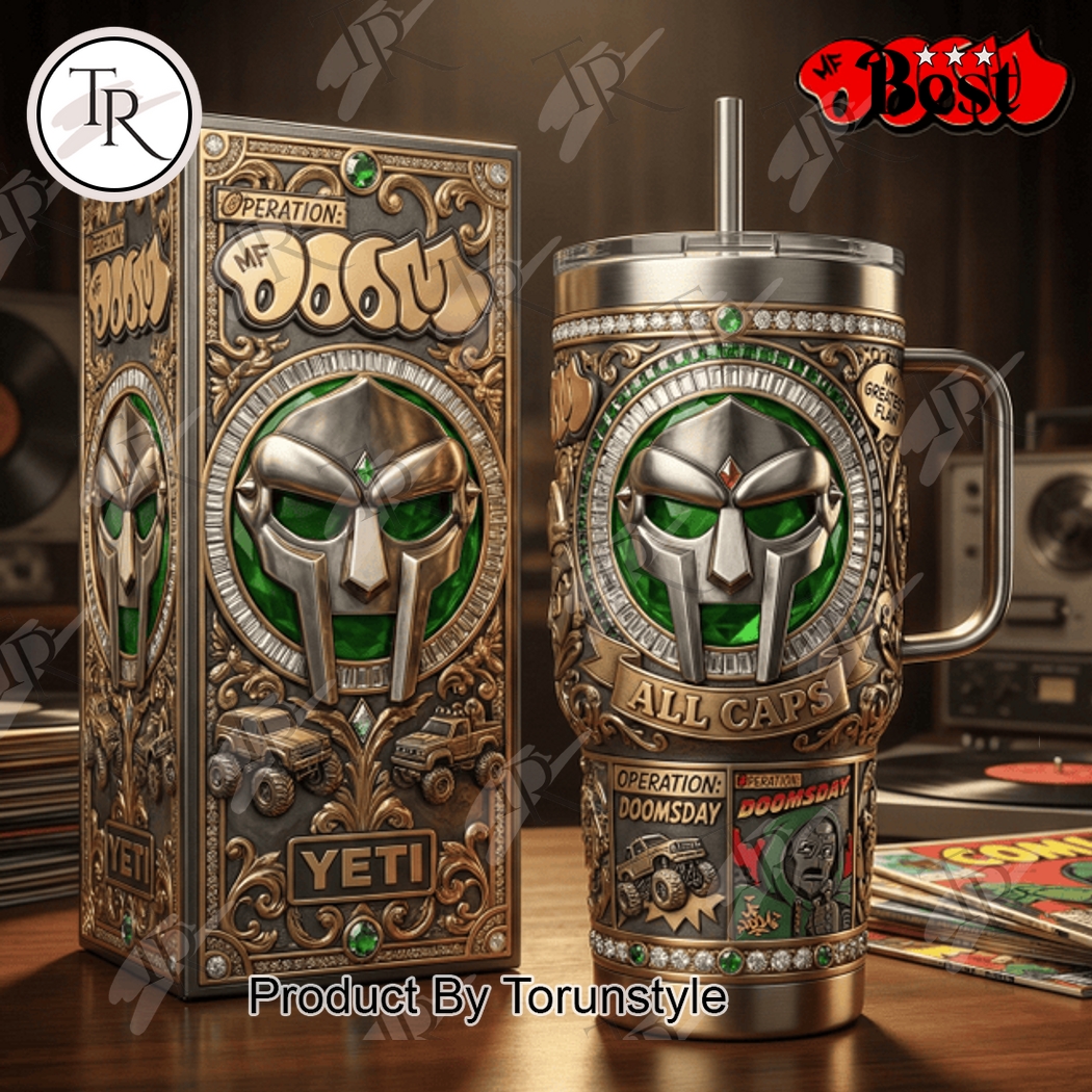 MF Doom All Caps 40oz Tumbler MF Doom All Caps 40oz Tumbler