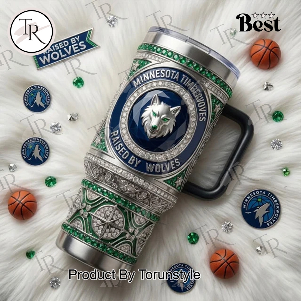 Minnesota Timberwolves Raised By Wolves 40oz Tumbler Minnesota Timberwolves Raised By Wolves 40oz Tumbler