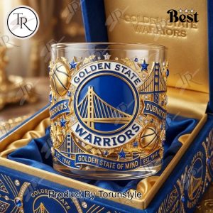 Golden State Warriors EST.1946 Whiskey Glass