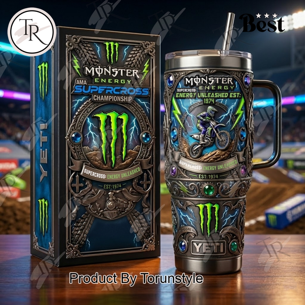 Monster Energy Supercross Championship EST.1974 40oz Tumbler Monster Energy Supercross Championship EST.1974 40oz Tumbler