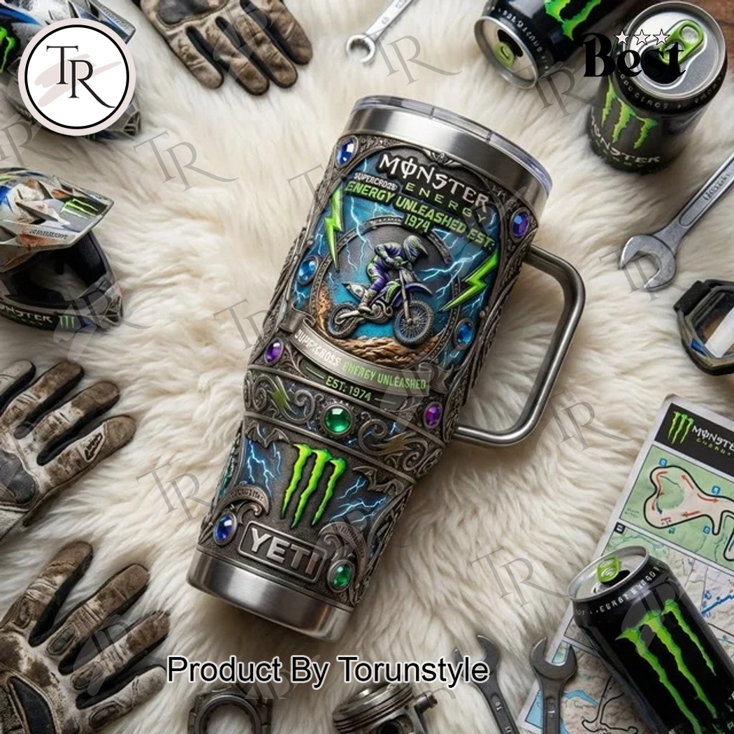Monster Energy Supercross Championship EST.1974 40oz Tumbler Monster Energy Supercross Championship EST.1974 40oz Tumbler