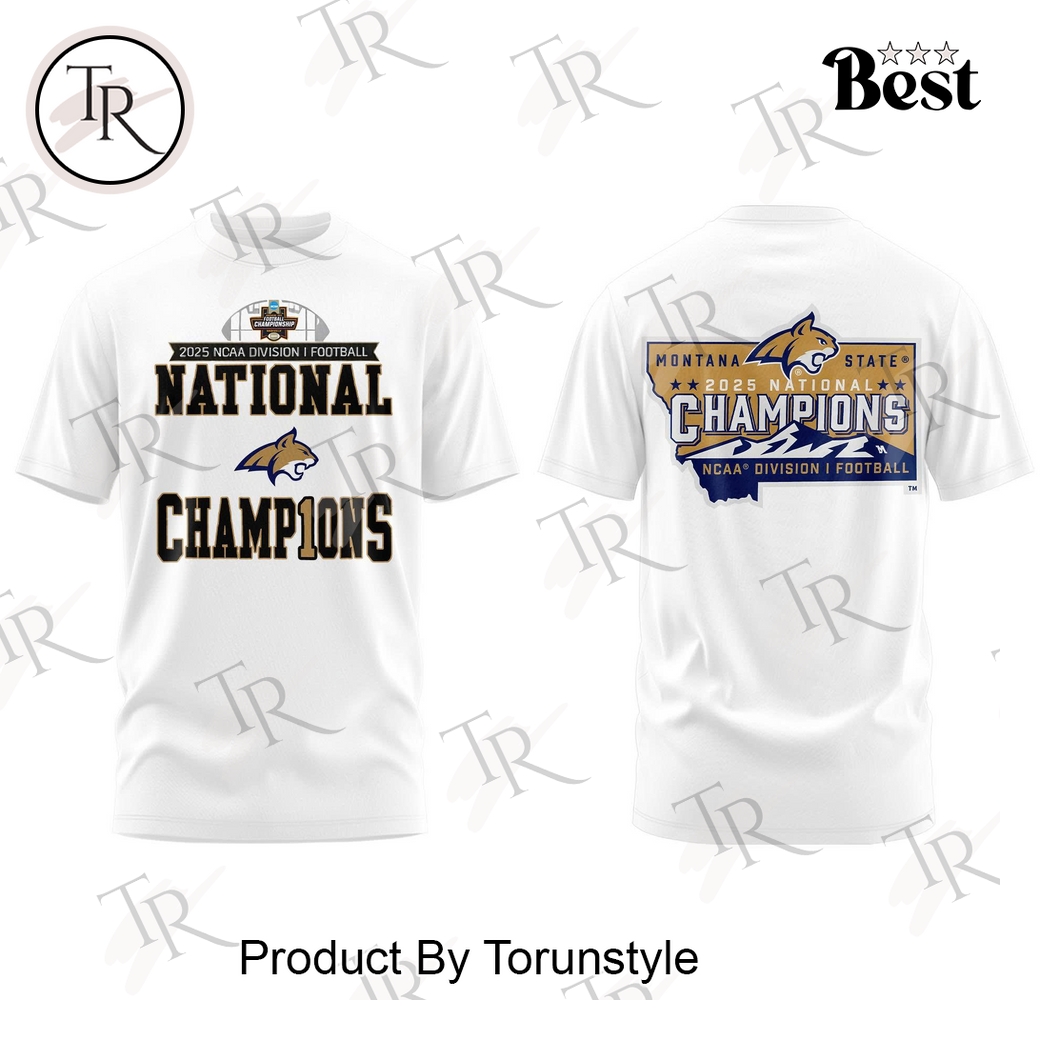 Montana State Bobcats 2025 National Champs Hoodie Montana State Bobcats 2025 National Champs Hoodie