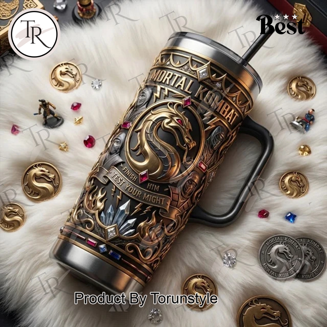 Mortal Kombat Tankard Test Your Might 40oz Tumbler Mortal Kombat Tankard Test Your Might 40oz Tumbler