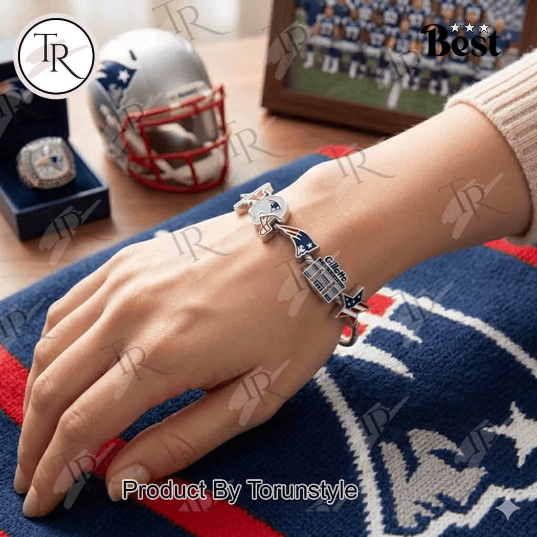 New England Patriots 2026 New Design Charm Bracelet New England Patriots 2026 New Design Charm Bracelet