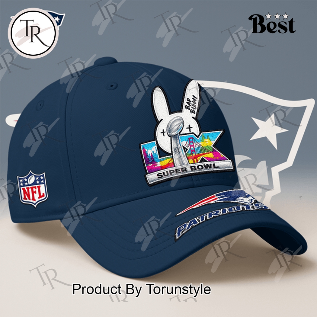 New England Patriots Super Bowl LX Custom Name Cap New England Patriots Super Bowl LX Custom Name Cap