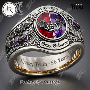 Ozzy Osbourne Crazy Train – 56 Years 1970-2026 Ring