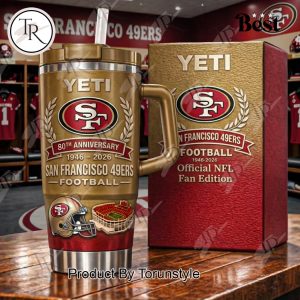 San Francisco 49ers 80th Anniversary 1946-2026 40oz Tumbler