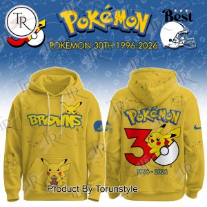 Cleveland Browns x Pokémon 30th 1996-2026 Hoodie