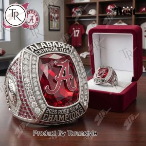 Alabama Crimson Tide 2026 Rose Bowl Champions Ring