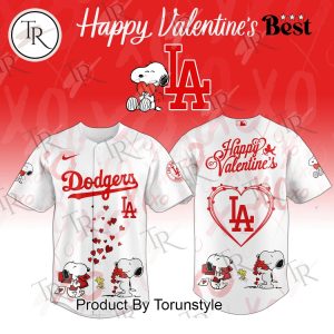 Los Angeles Dodgers Happy Valentine’s Day 2026 Baseball Jersey