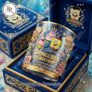SpongeBob SquarePants 27th Anniversary Whiskey Glass