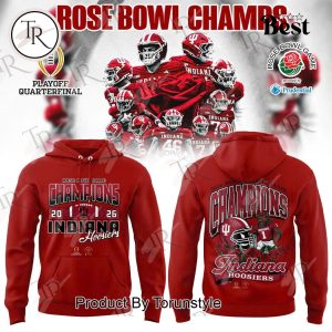 Indiana Hoosiers 2026 Rose Bowl Game Champs Hoodie
