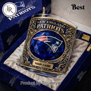 New England Patriots 2026 Custom Name Whiskey Glass