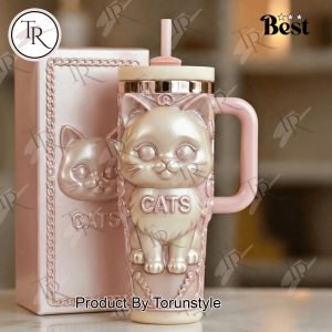 Cats Pink Design 40oz Tumbler
